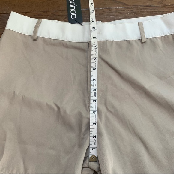 Boohoo Womens Contrast Waist Tailored Short | US 10, UK 14 | Beige NEW - Picture 13 of 14